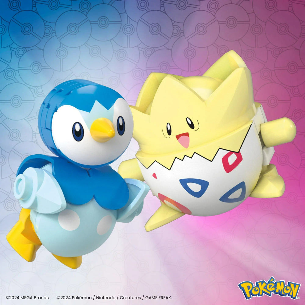 Pokemon Mega Poke Ball 2-Pack Togepi & Piplup