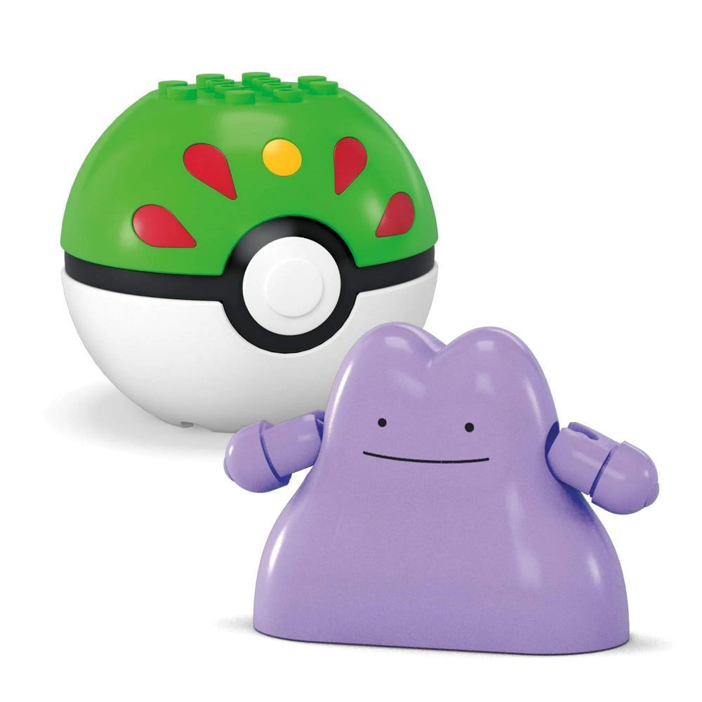 Pokemon Mega Poke Ball 2-Pack Ditto & Pikachu