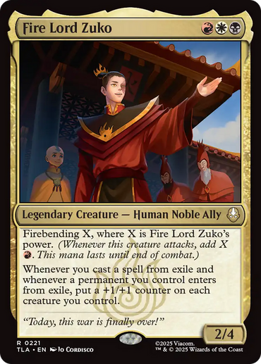 Fire Lord Zuko [Avatar: The Last Airbender]