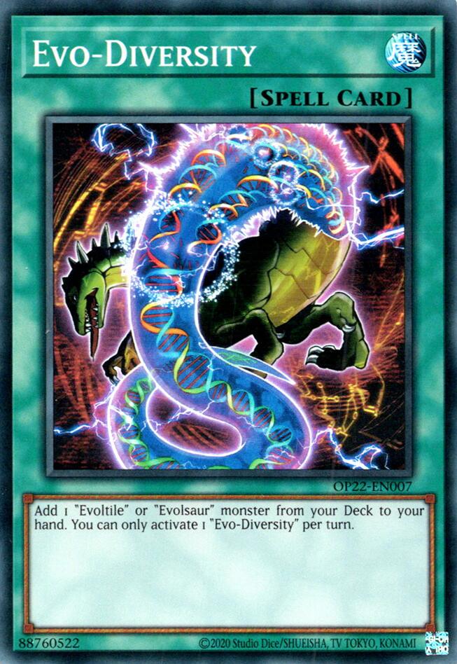 Evo-Diversity [OP22-EN007] Super Rare