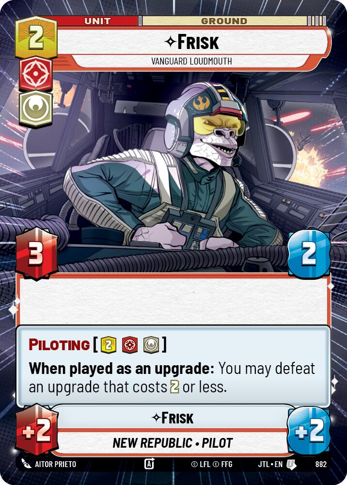 Frisk - Vanguard Loudmouth (882) (Hyperspace Foil) (882) [Jump to Lightspeed]