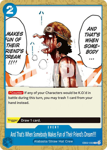 And That's When Somebody Makes Fun of Their Friend's Dream!!!! [Extra Booster: Anime 25th Collection]