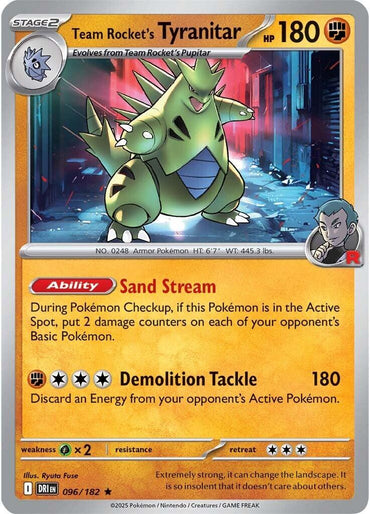 Team Rocket's Tyranitar (096/182) [Scarlet & Violet: Destined Rivals]