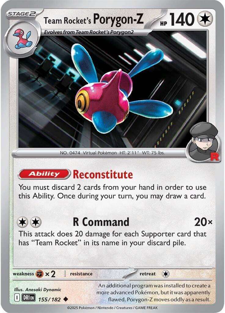 Team Rocket's Porygon-Z (155/182) [Scarlet & Violet: Destined Rivals]