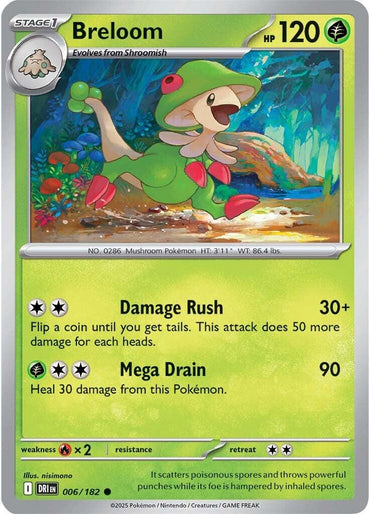 Breloom (006/182) [Scarlet & Violet: Destined Rivals]