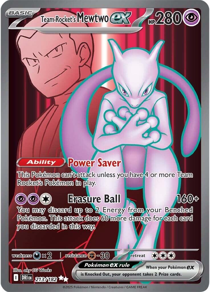 Team Rocket's Mewtwo ex (213/182) [Scarlet & Violet: Destined Rivals]