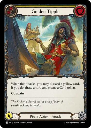 Golden Tipple (Yellow) [SEA160] (High Seas)  Rainbow Foil