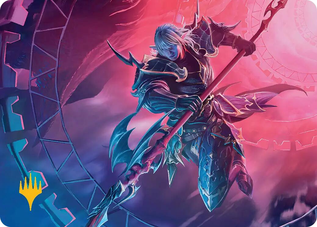 Estinien Varlineau Art Card (Gold-Stamped Planeswalker Symbol) [FINAL FANTASY Art Series]