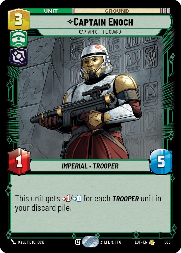 Captain Enoch - Captain of the Guard (585) (Foil) (585) [Legends of the Force]