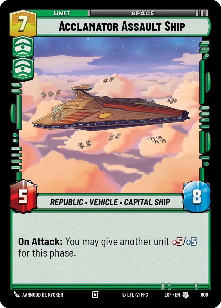 Acclamator Assault Ship (608) (Foil) (608) [Legends of the Force]