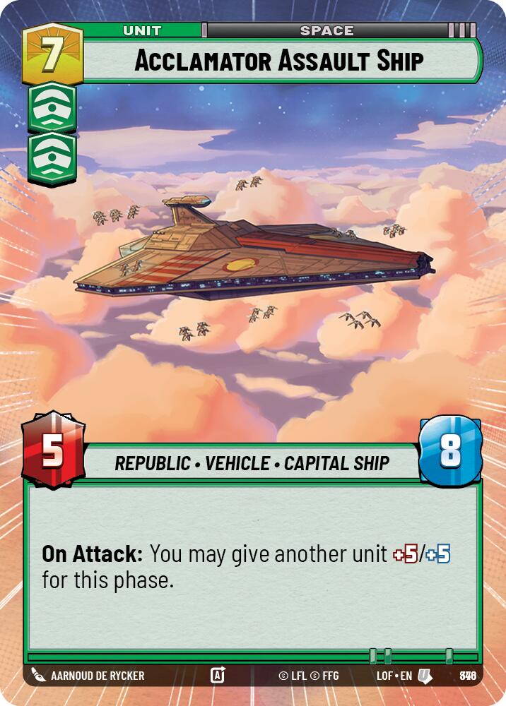 Acclamator Assault Ship (846) (Hyperspace Foil) (846) [Legends of the Force]