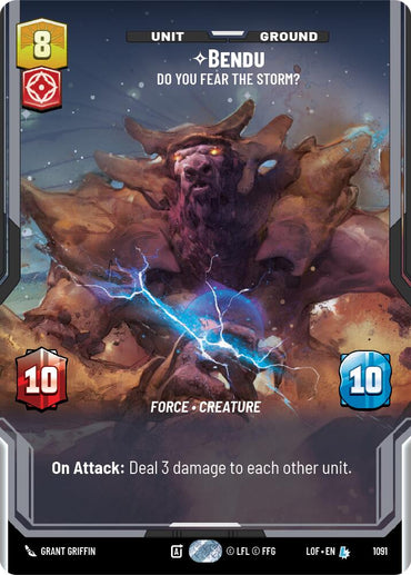 Bendu - Do You Fear the Storm? (1091) (Prestige Foil) (1091) [Legends of the Force]