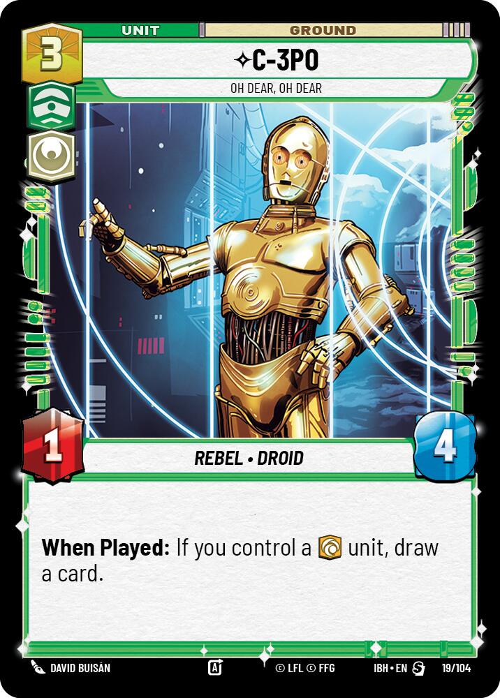 C-3PO (19/104) - Oh Dear, Oh Dear (19/104) [Intro Battle: Hoth]