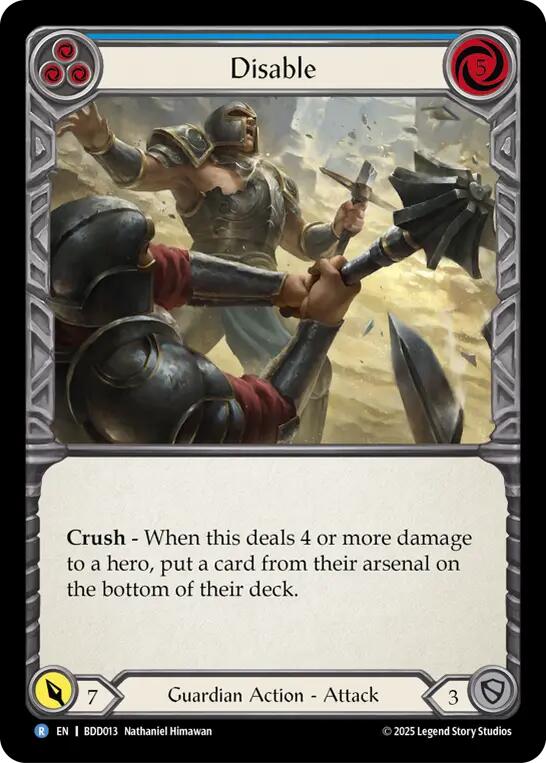 Disable (Blue) [BDD013] (Bravo Demo Deck)