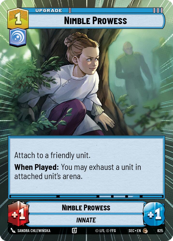 Nimble Prowess (825) (Hyperspace Foil) (825) [Secrets of Power]