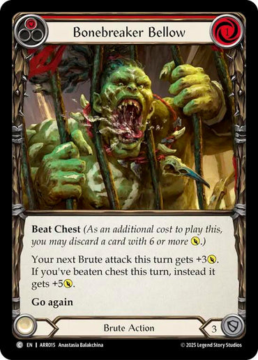 Bonebreaker Bellow (Red) [ARR015] (Armory Deck: Rhinar)