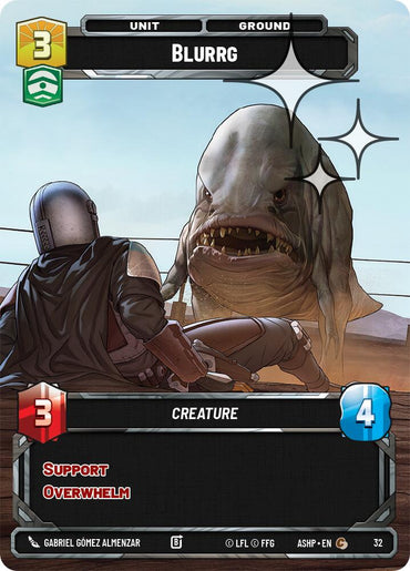 Blurrg (32) (Foil) (32) [Ashes of the Empire Weekly Play Promos]