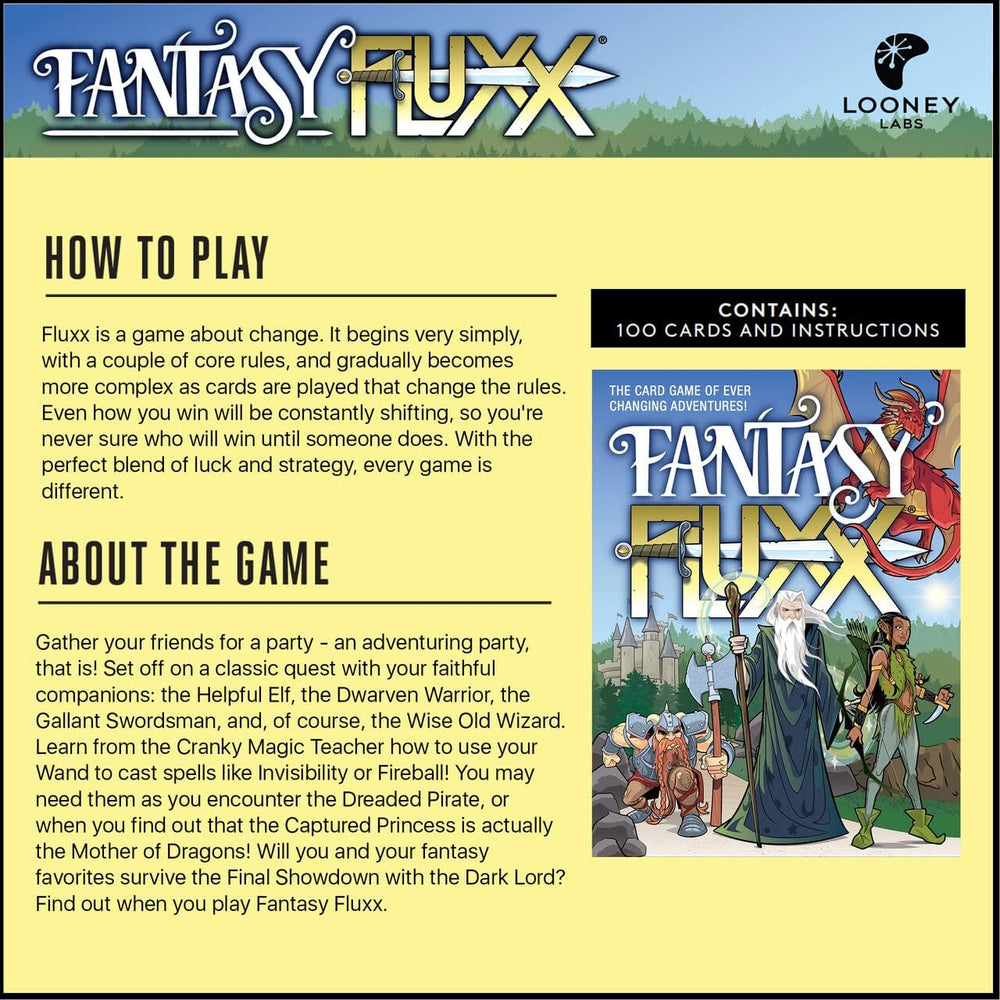 Fluxx Fantasy Card Game