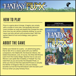 Fluxx Fantasy Card Game