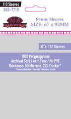Sleeve Kings - Penny Sleeves - Card Game Protector Sleeves (67x92mm) - 110 Pack, 50 Microns