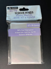 Sleeve Kings - Penny Sleeves - Card Game Protector Sleeves (67x92mm) - 110 Pack, 50 Microns