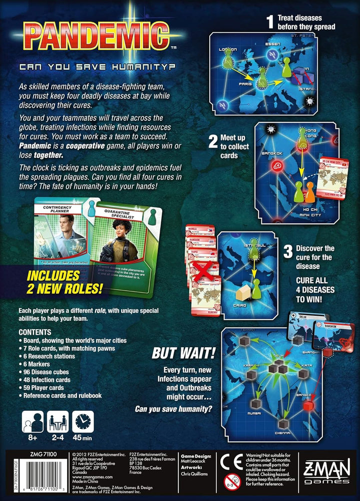 Pandemic Board Game (Base Game) by Asmodee