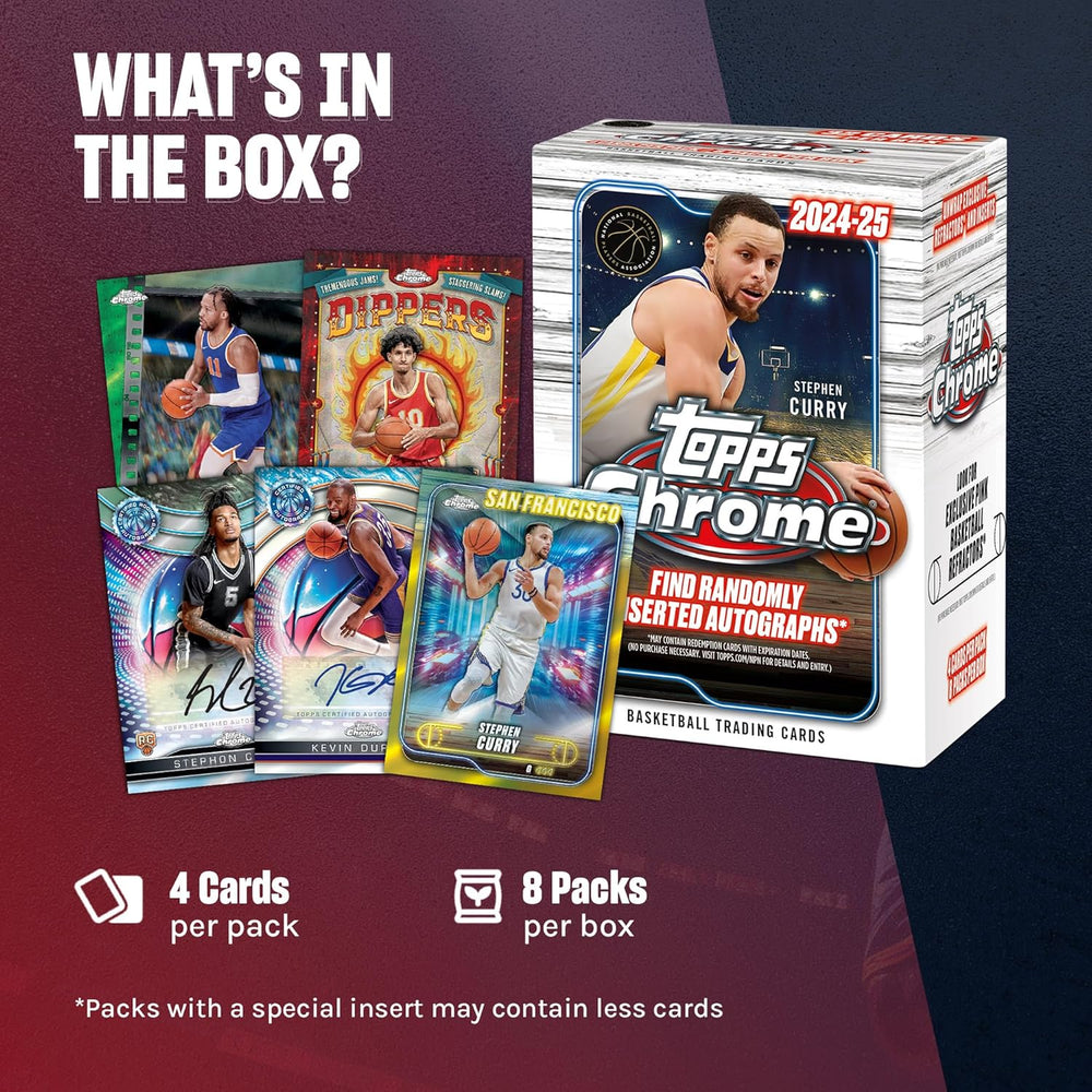 2024-25 Topps Chrome Basketball - Factory Sealed - Box