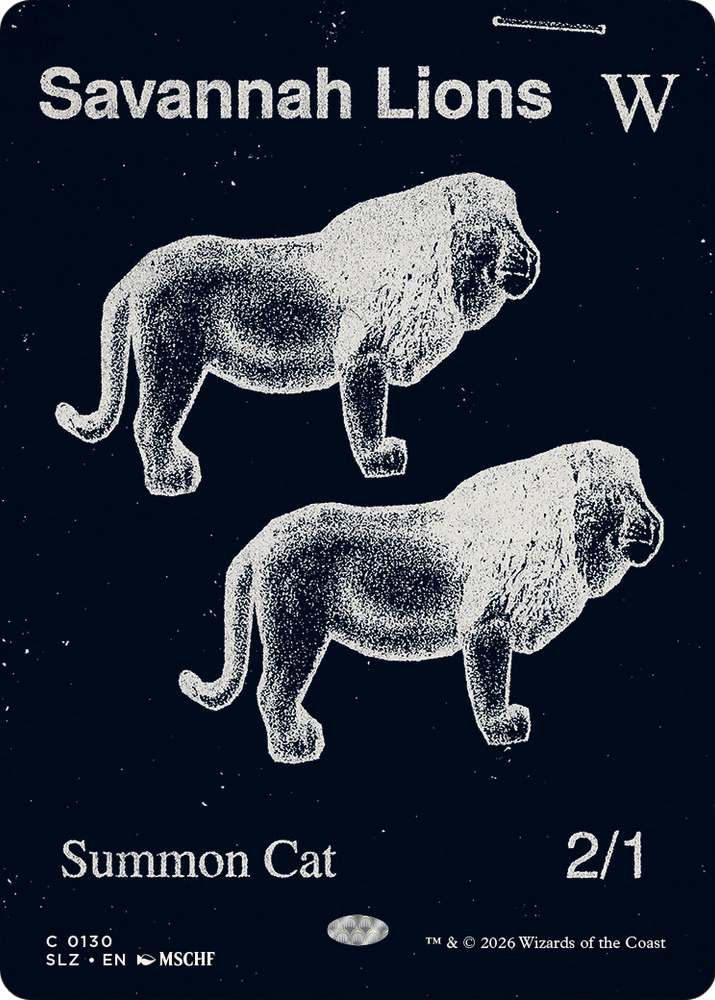 Savannah Lions (0130) [Secret Lair x MSCHF: The Zeta Set]
