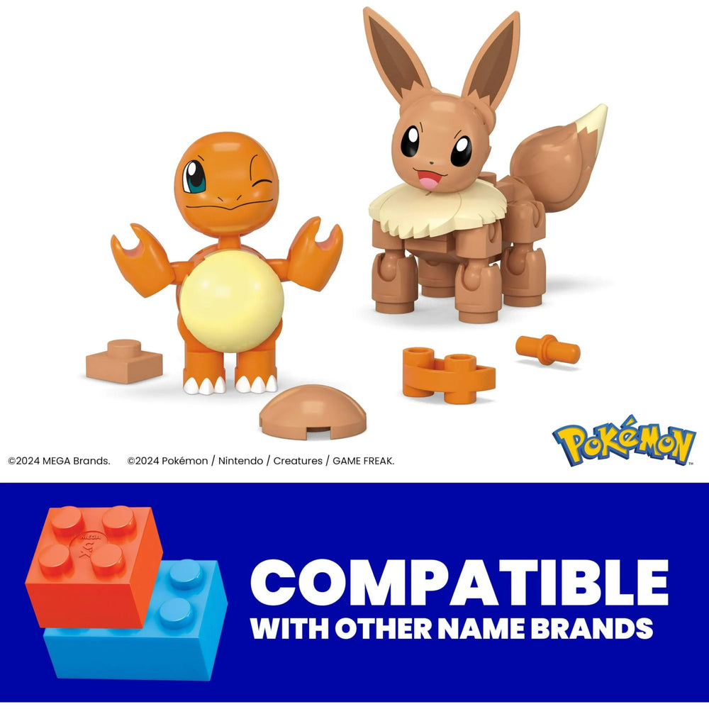 Pokemon Mega Poke Ball 2-Pack Charmander & Eevee