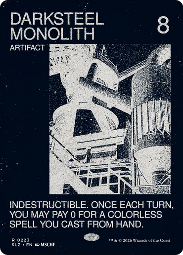 Darksteel Monolith (0223) [Secret Lair x MSCHF: The Zeta Set]