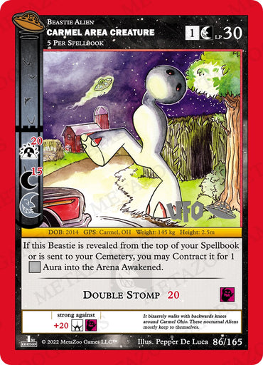 Carmel Area Creature [Cryptid Nation: UFO First Edition Spoiler Pack]